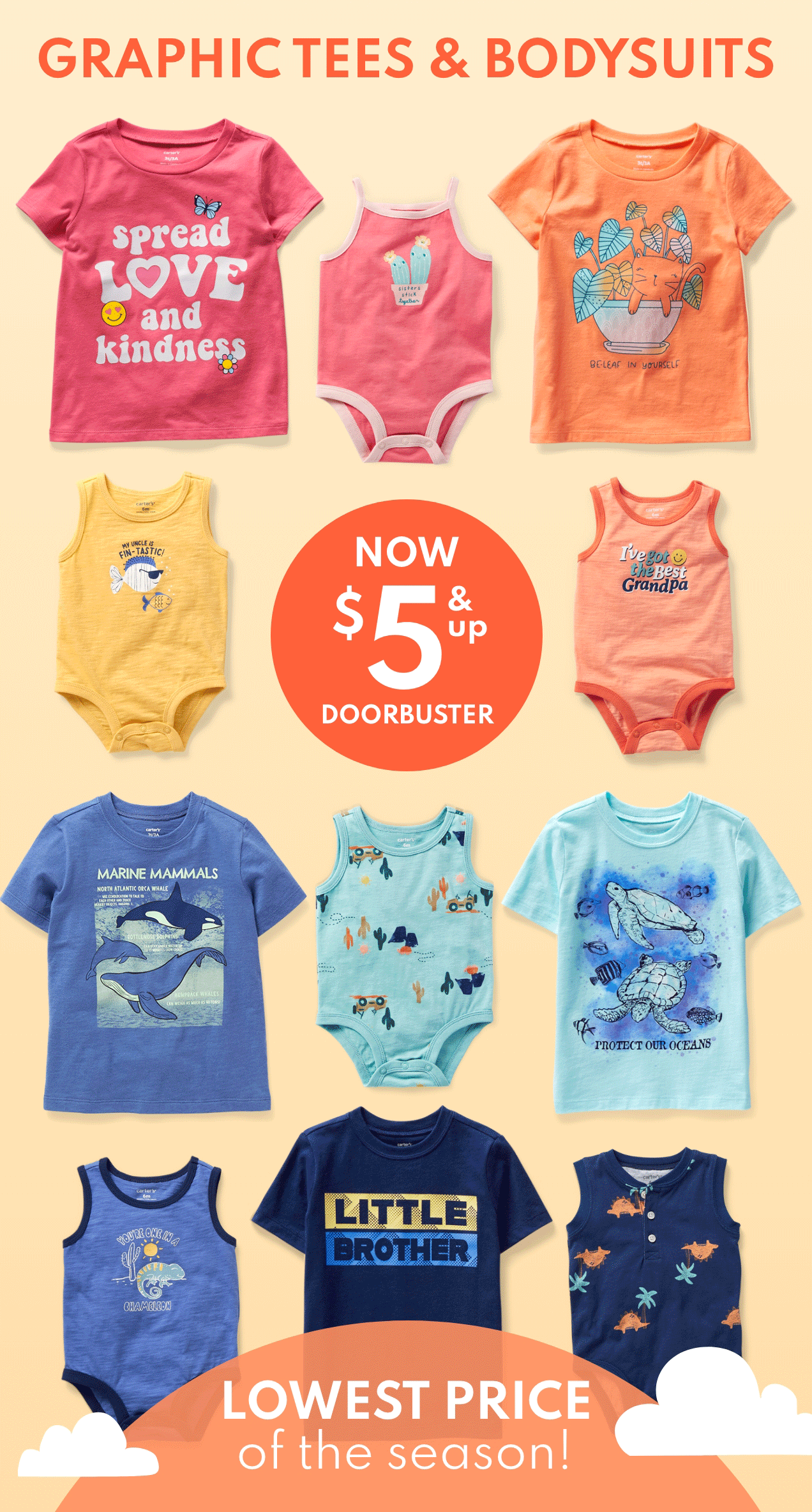 GRAPHIC TEES & BODYSUITS | LOWEST PRICE of the season!