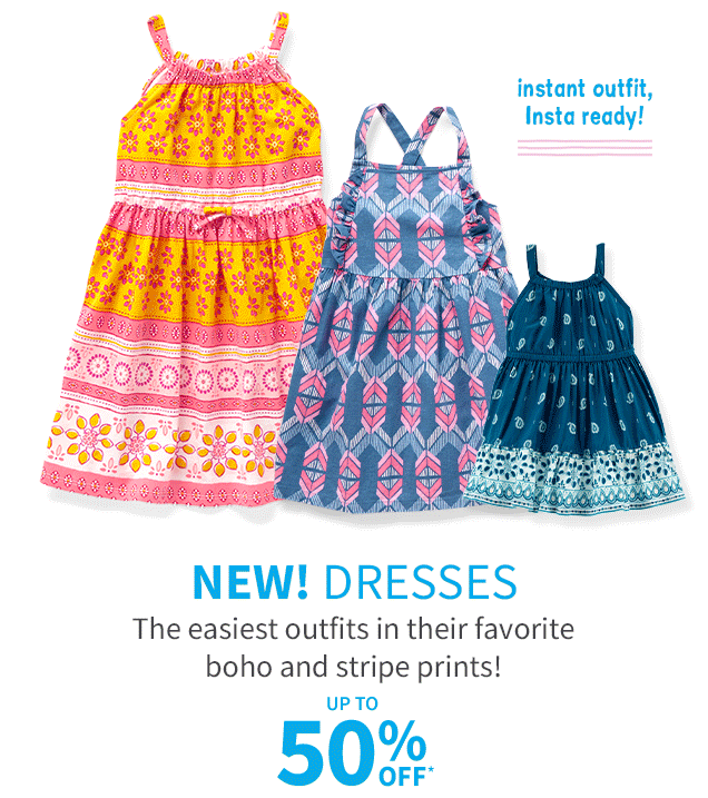 instant outfit, Insta ready! | NEW! DRESSES | The easiest outfits in their favorite boho and stripe prints! | UP TO 50% OFF* 