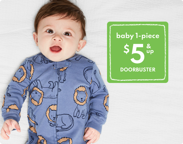 baby 1-piece | $5 & up DOORBUSTER