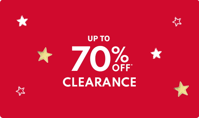 UP TO 70% OFF* CLEARANCE