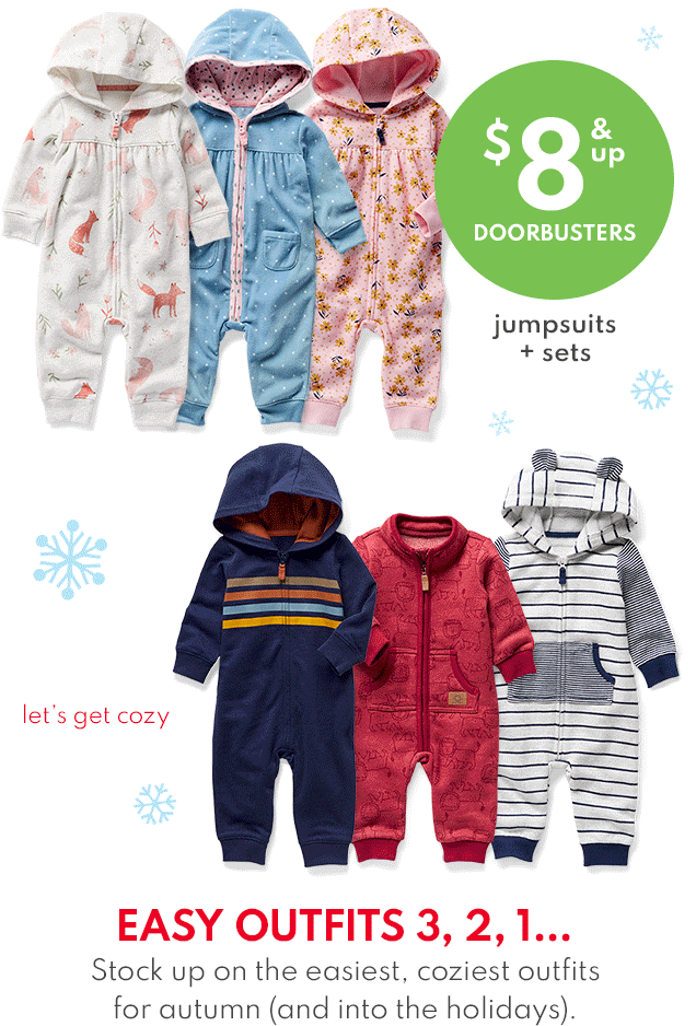 $8 & up DOORBUSTERS | jumpsuits + sets | let's get cozy | EASY OUTFITS 3, 2, 1... | Stock up on the easiest, coziest outfits for autumn (and into the holidays). 