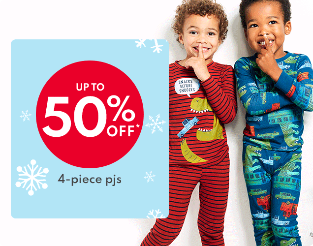 UP TO 50% OFF* | 4-piece pjs