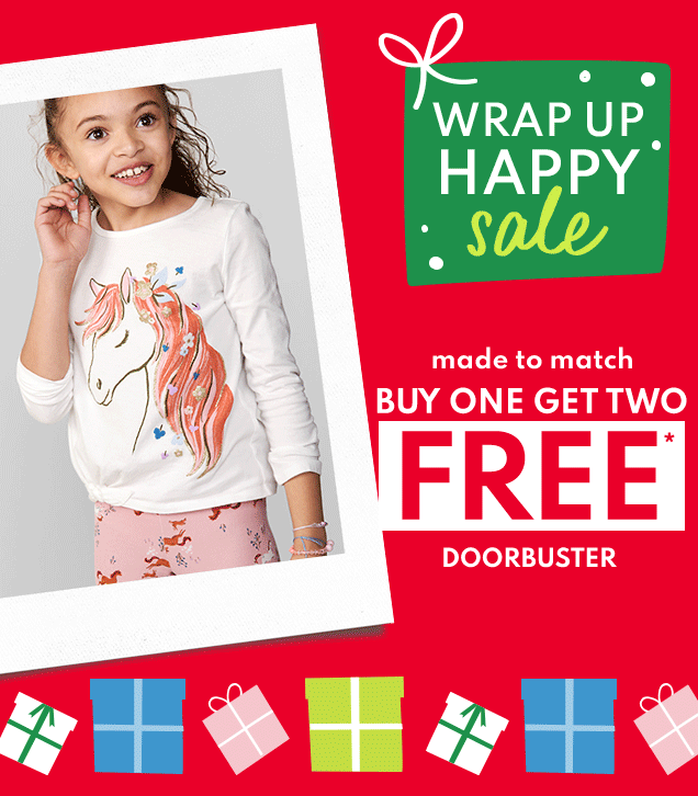WRAP UP HAPPY sale | made to match | BUY ONE GET TWO FREE* DOORBUSTER