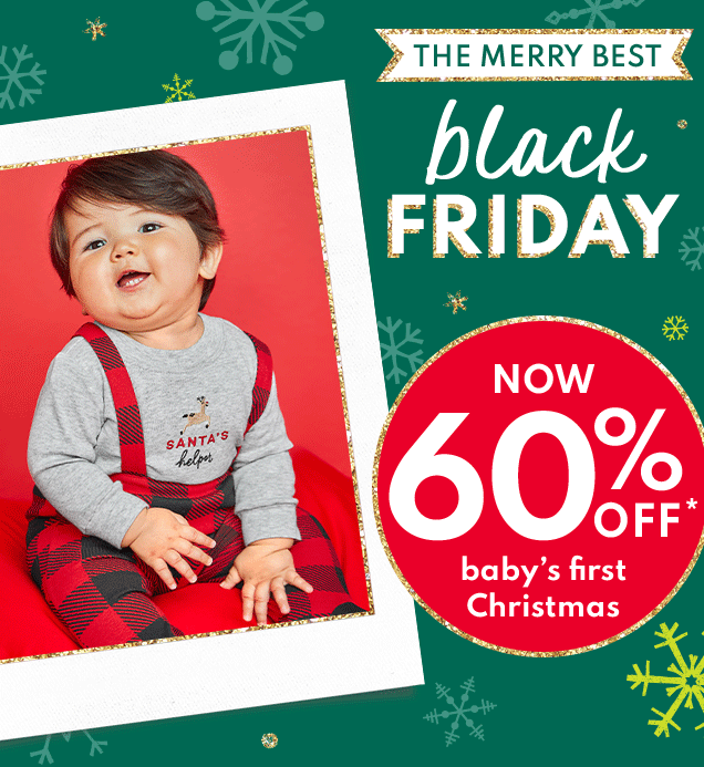 THE MERRY BEST | black FRIDAY | NOW 60% OFF* | baby's first Christmas