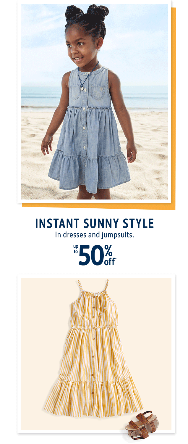 INSTANT SUNNY STYLE | In dresses and jumpsuits. | up to 50% off*