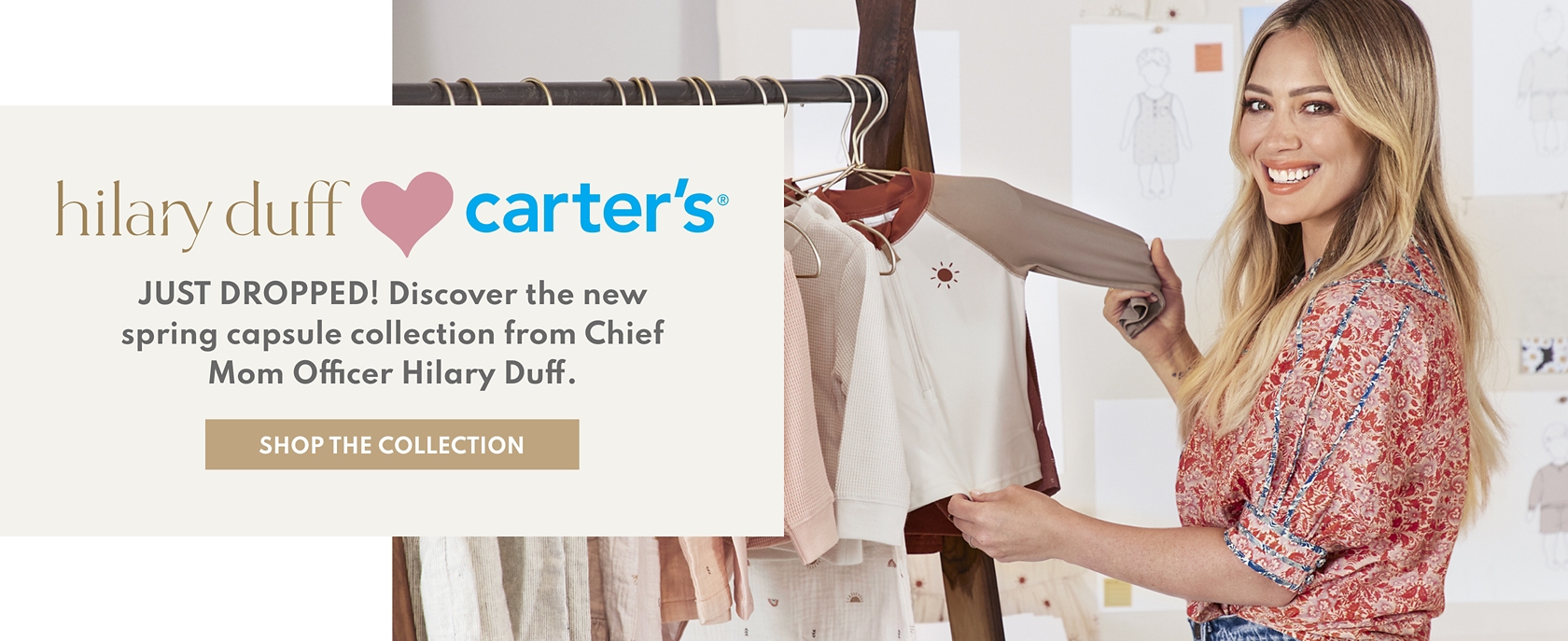 Hilary Duff <3 Carter's | JUST DROPPED! Discover the new spring capsule collection from Chief Mom Officer Hillary Duff. Shop the collection