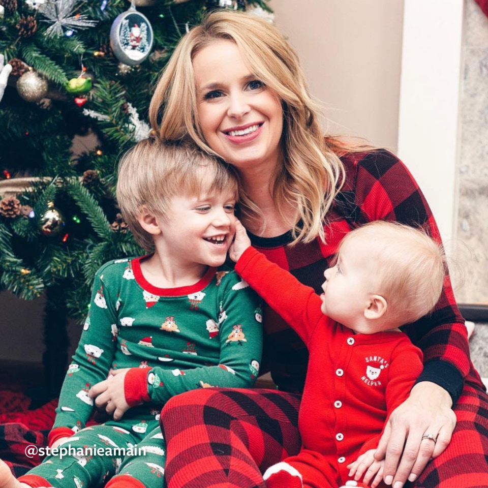 baby's first christmas family pajamas