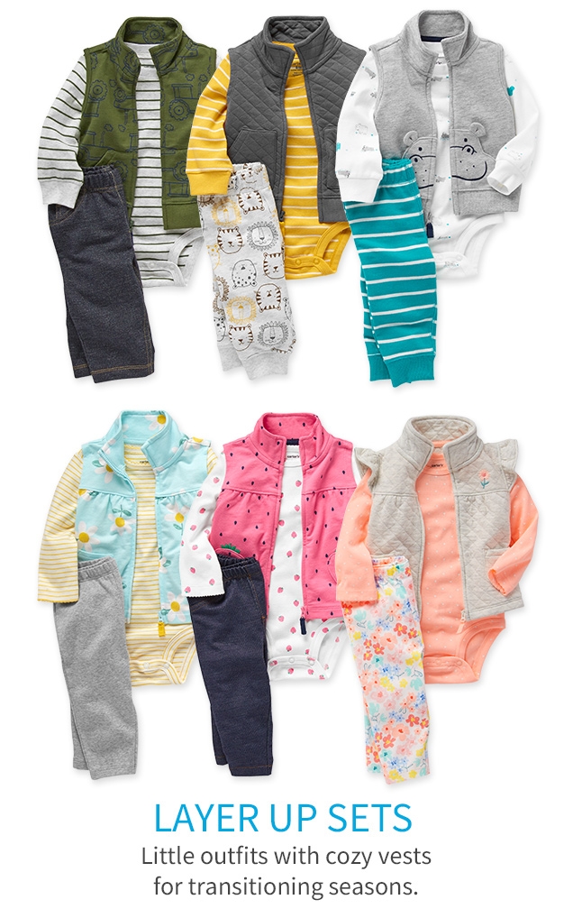 LAYER UP SETS | Little outfits with cozy vests for transitioning seasons.